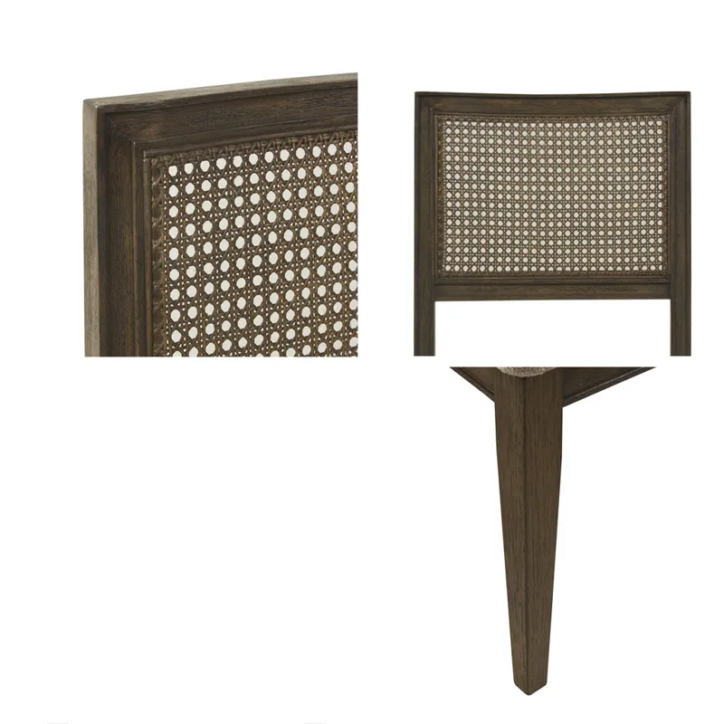 Kelly Armless Dining Chair Set of 2 - Brown