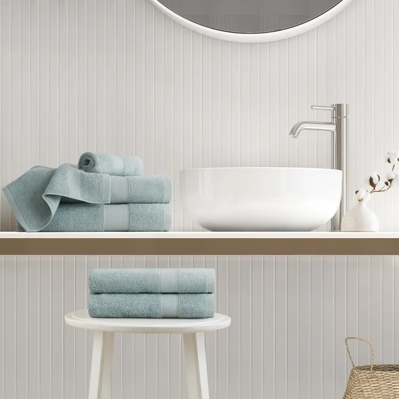 500GSM Plush 6pc Towel Set - Seafoam