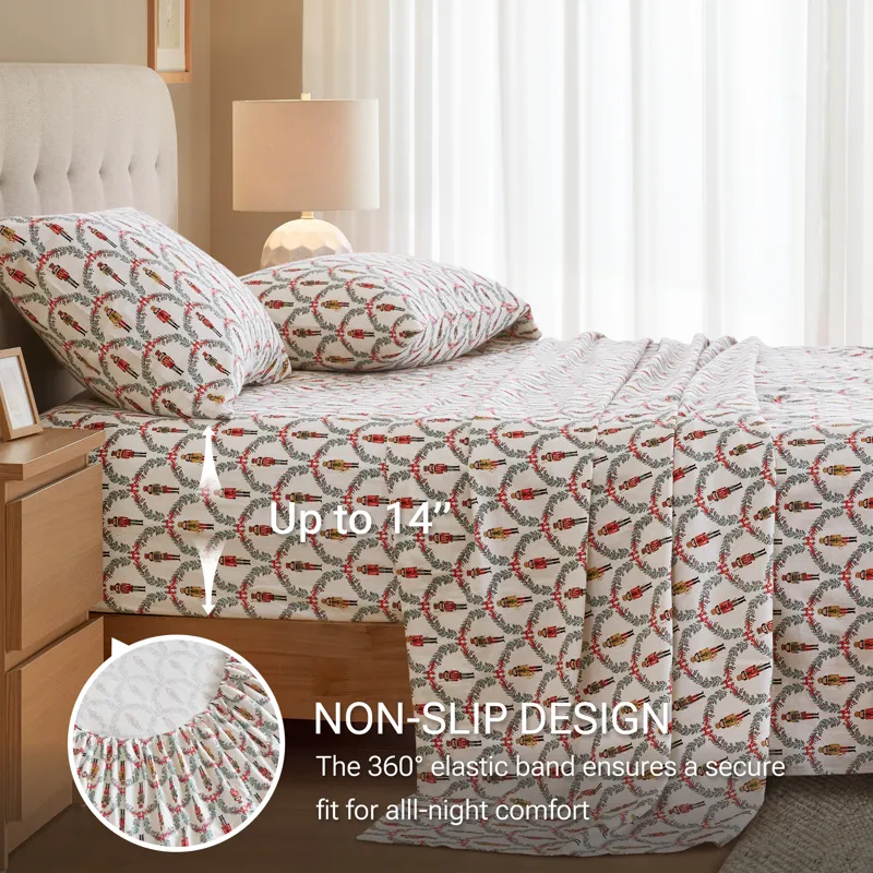 True North by Sleep Philosophy Cozy Cotton Flannel Printed Sheet Set