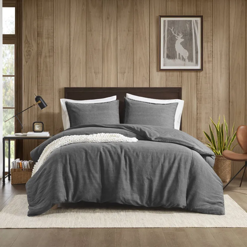 Woolrich Mckenzie Cotton Twill Washed Duvet Set
