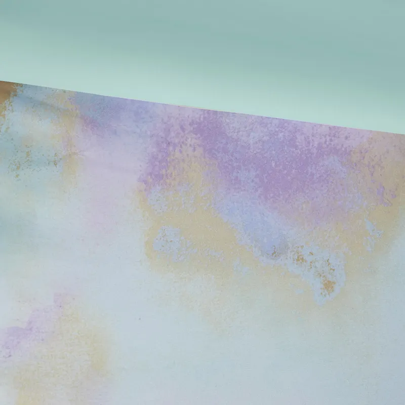 Cassiopeia Twin/Twin XL Watercolor Tie Dye Printed Comforter Set with Throw Pillow - Aqua