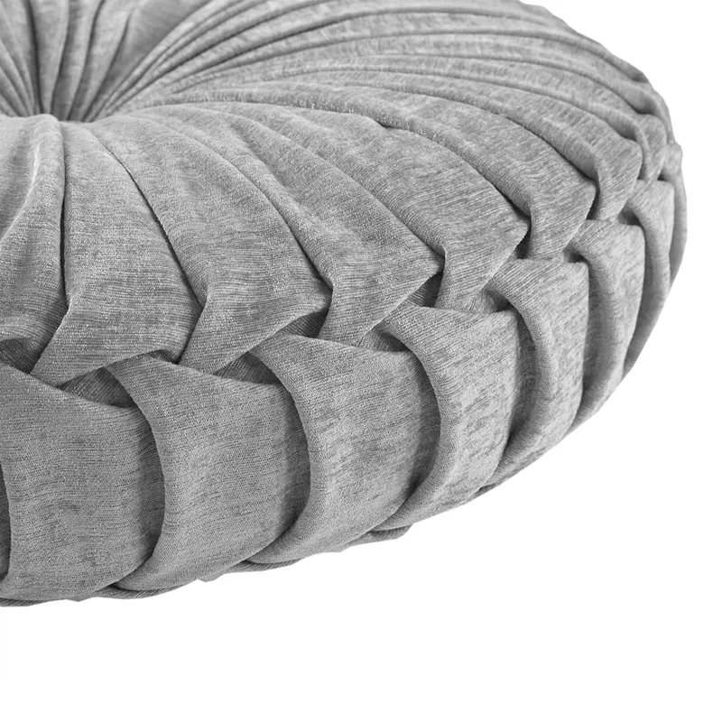 Intelligent Design Loretta Poly Chenille Round Floor Pillow Cushion