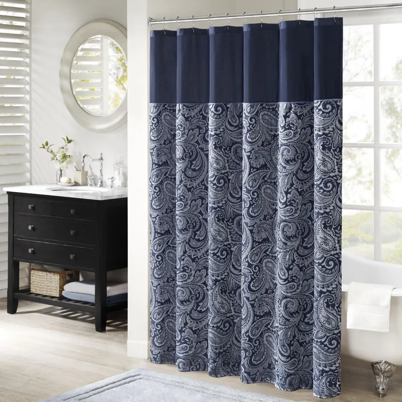 Madison Park Aubrey Jacquard Shower Curtain
