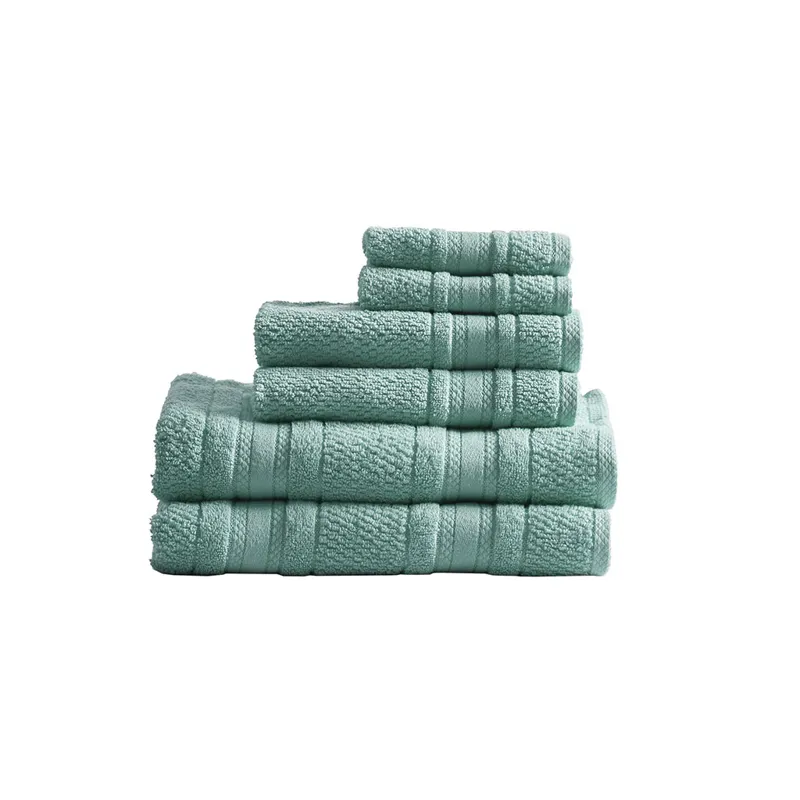 Madison Park Essentials Adrien Super Soft Cotton Quick Dry Bath Towel 6 Piece Set
