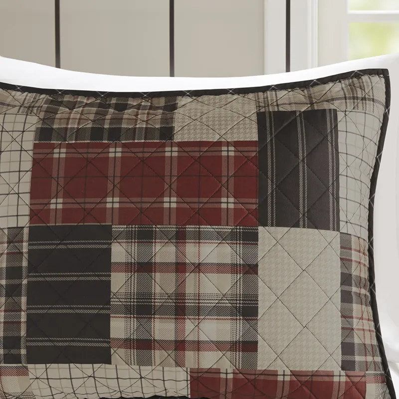 Madison Park Timber 3 Piece Reversible Printed Quilt Set