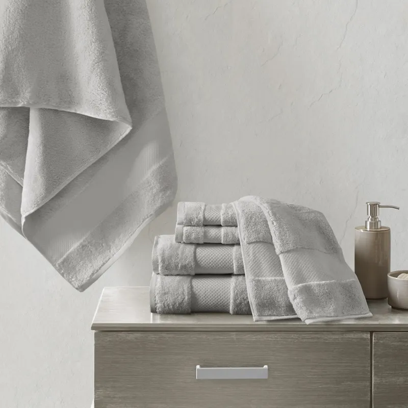 Madison Park Signature Turkish Cotton 6 Piece Bath Towel Set