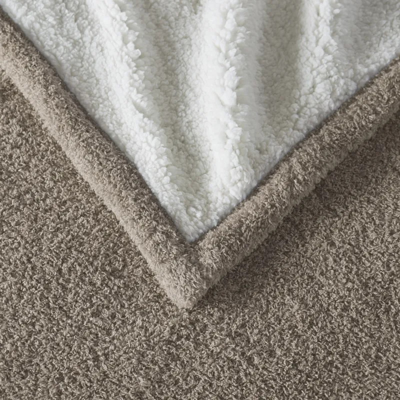 Amira Dream Soft Heated Throw - Brown