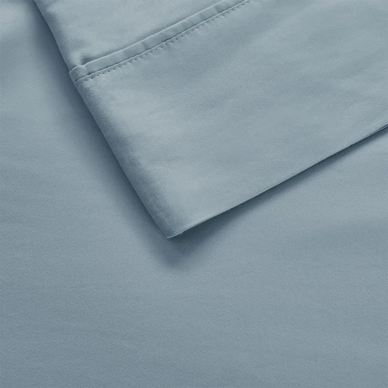 1000 Thread Count Full HeiQ Smart Temperature Cotton Blend 4 PC Sheet Set - Blue