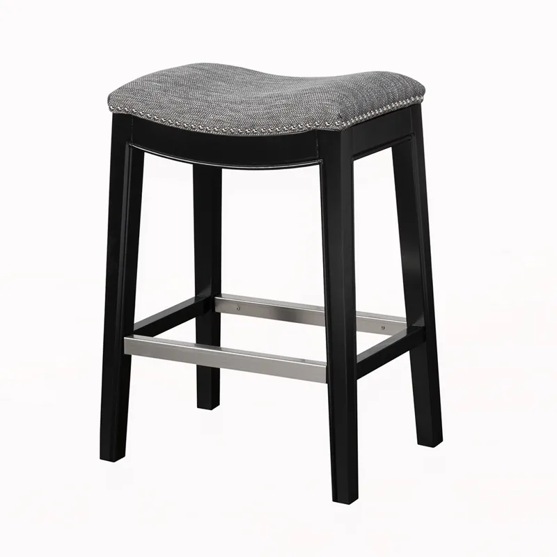 Belfast Saddle Counter Stool - Grey