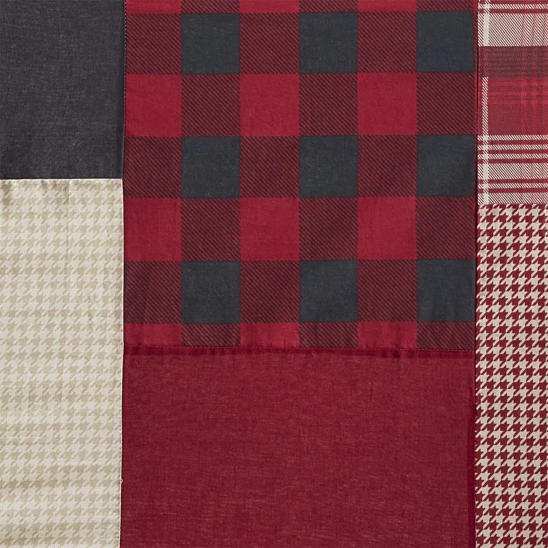 Woolrich Sunset 100% Cotton Shower Curtain - Red