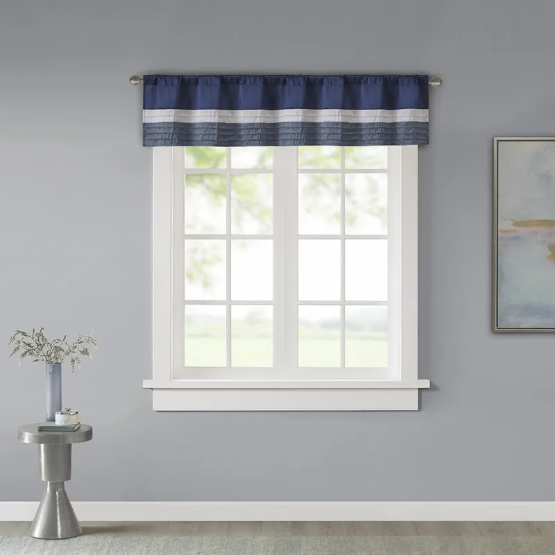 Madison Park Amherst Polyoni Pintuck Window Valance