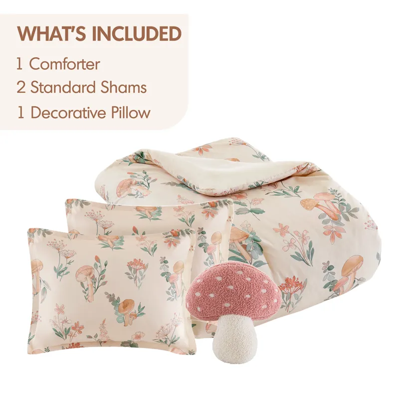 Intelligent Design Gwen Mushroom Garden Comforter Set