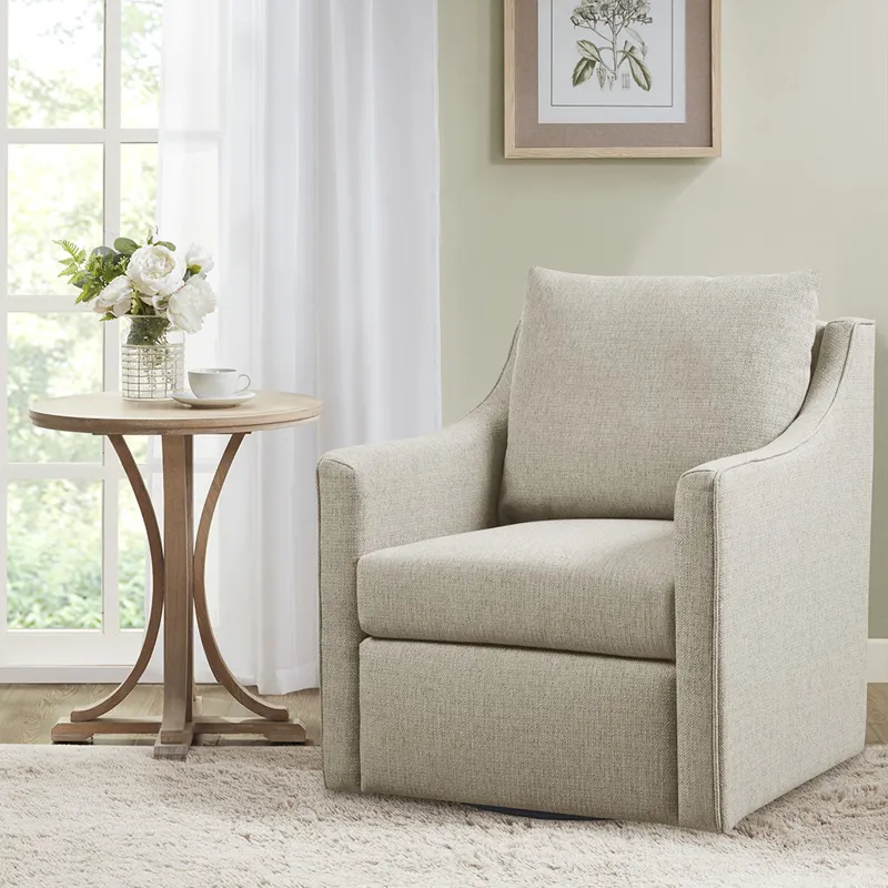 Christian Swivel Armchair - Natural