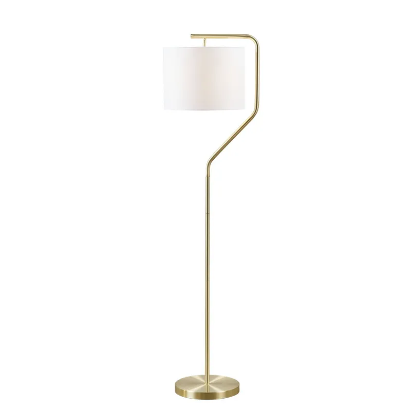 Aster Angular Arched Metal Floor Lamp - Gold