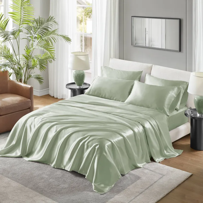 Madison Park Essentials Satin Luxury Sheet Set