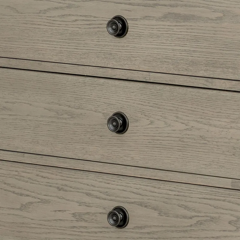 Victoria 4-drawer wood dresser (40\") - Reclaimed Grey