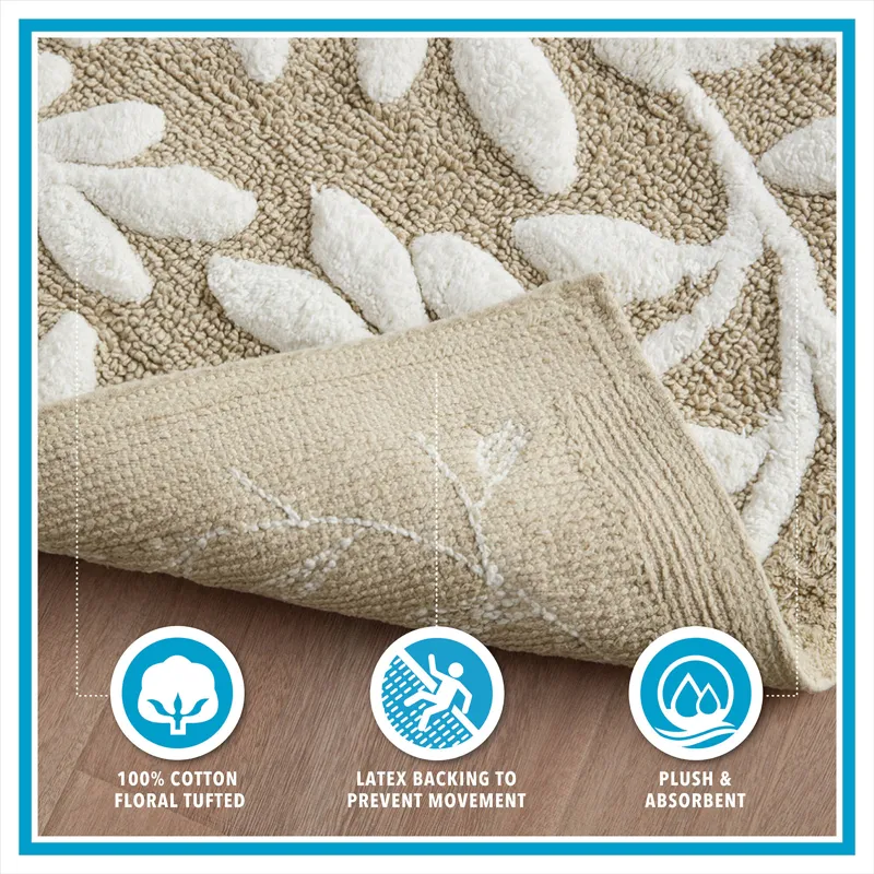 Madison Park Serene Cotton Tufted Bath Rug