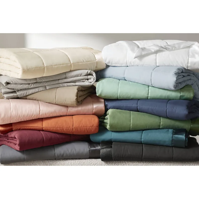 Madison Park Windom Lightweight Down Alternative Blanket with Satin Trim