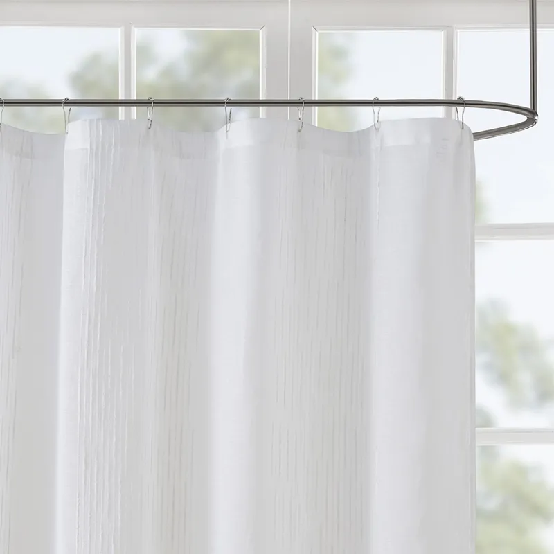 Madison Park Anna Sheer Shower Curtain