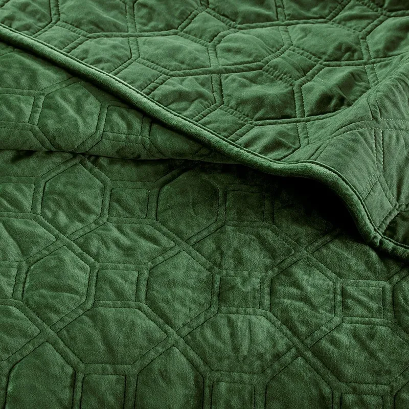 Madison Park Harper 3 Piece Velvet Quilt Set