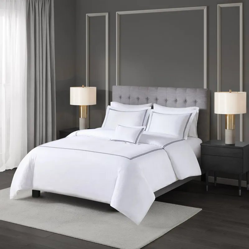 500 Thread Count Luxury Collection King/California King 100% Cotton Sateen Embroidered Comforter Set