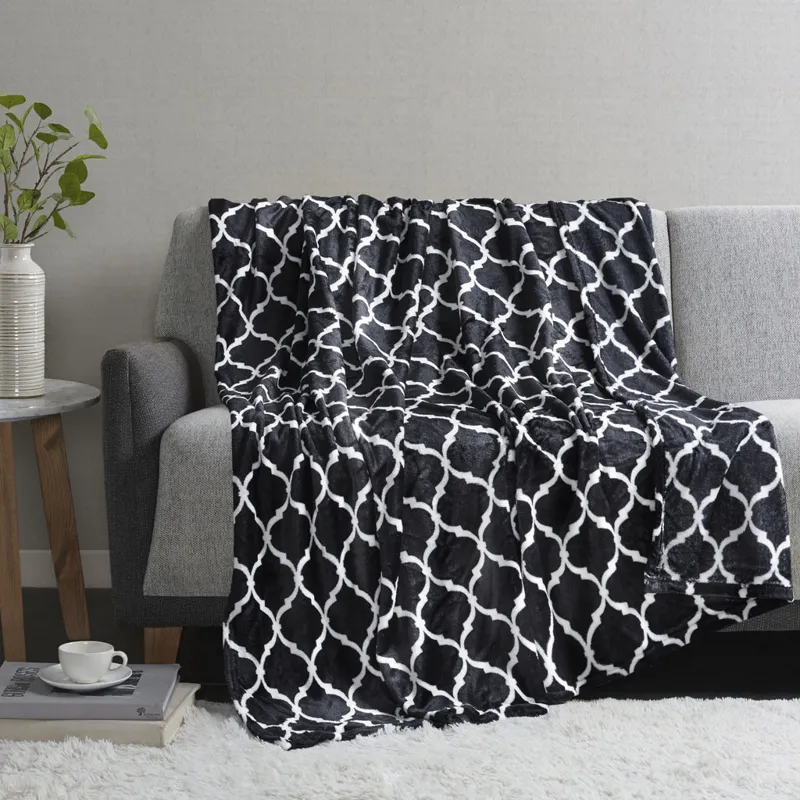 Ogee Oversized Throw - Black