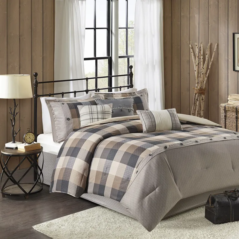 Madison Park Ridge 7 Piece Herringbone Comforter Set
