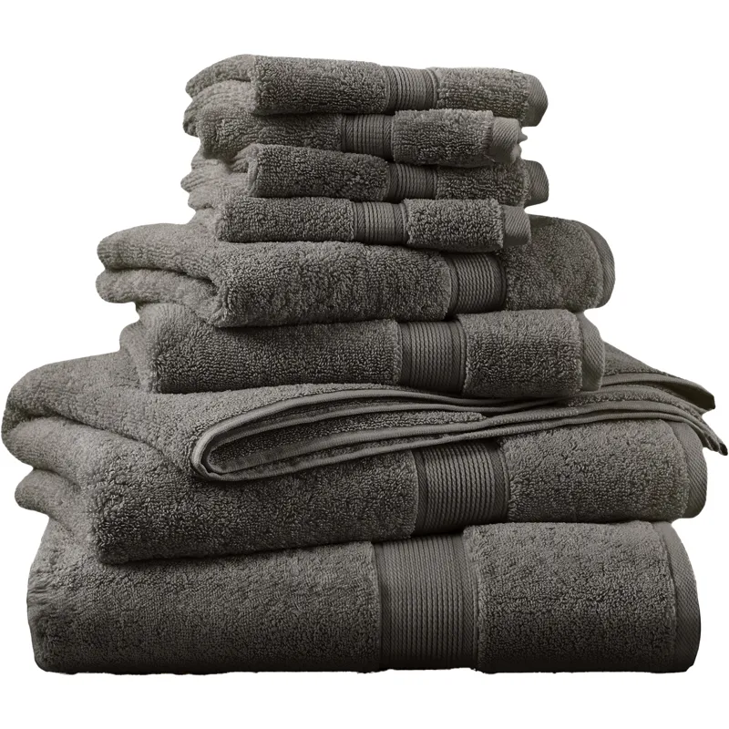 Madison Park Signature 800GSM 100% Cotton 8 Piece Towel Set