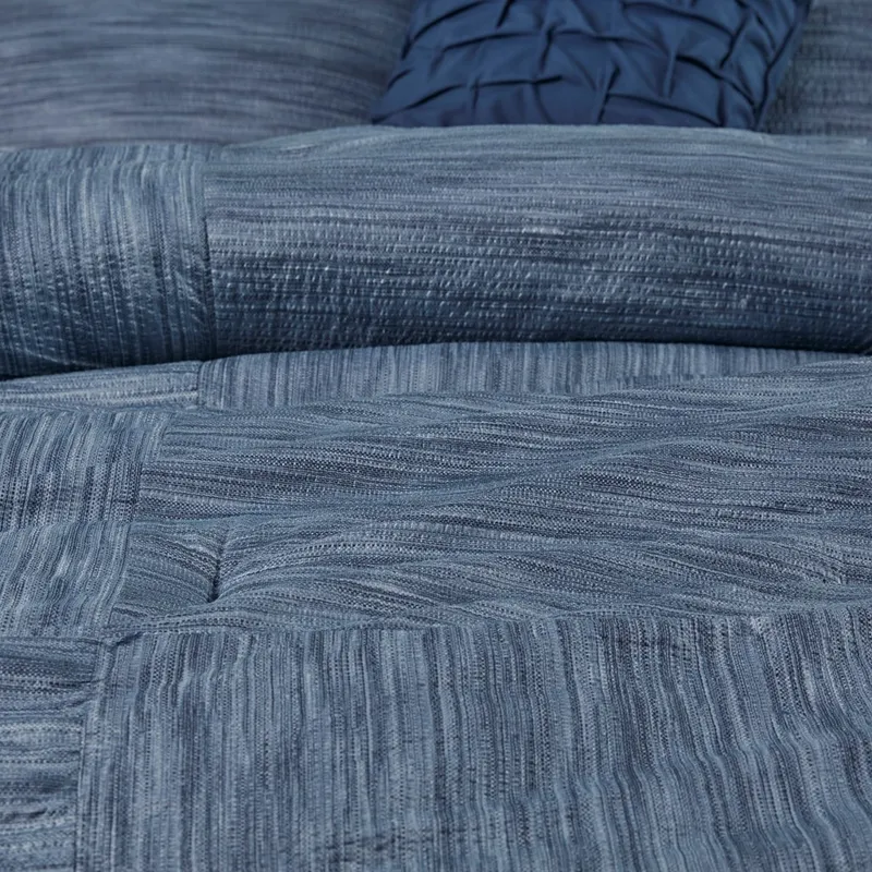 Madison Park Walter 7 Piece Printed Seersucker Comforter Set