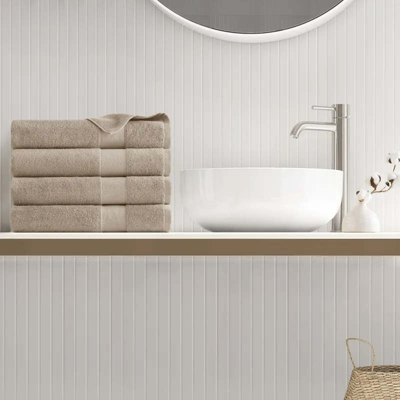 500GSM Plush Towel Set - Beige