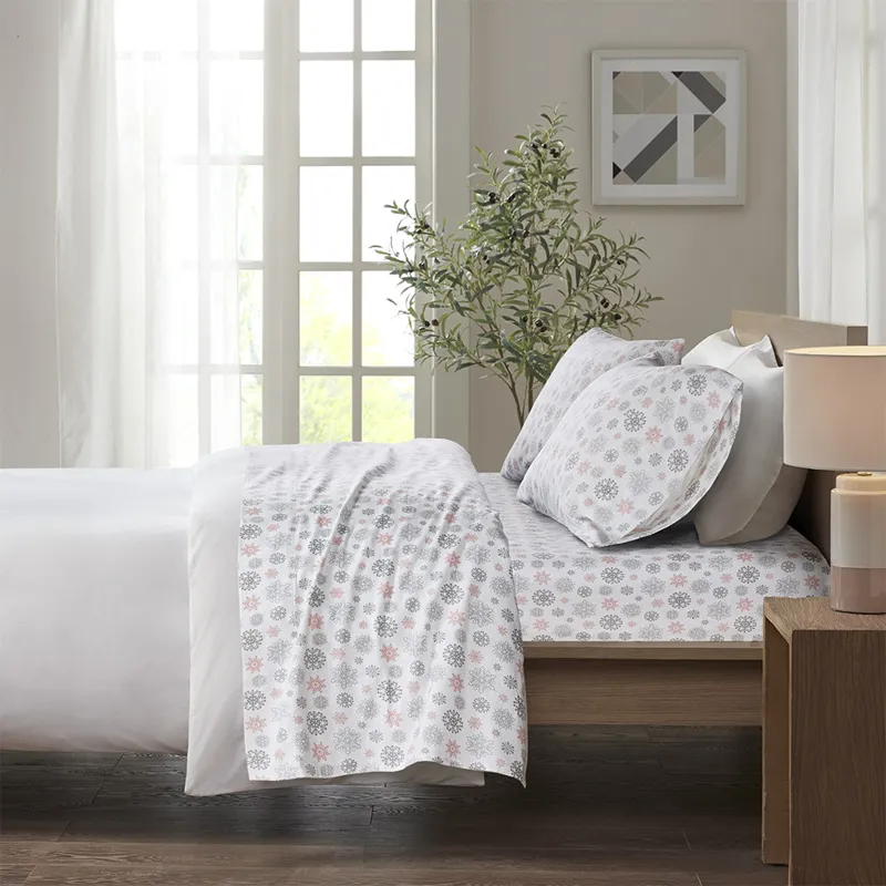 True North by Sleep Philosophy Cozy Cotton Flannel Printed Sheet Set