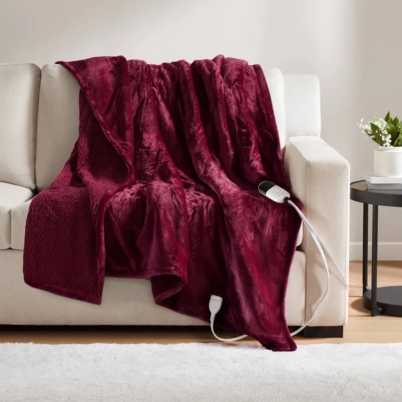 Beautyrest Heated Microlight to Berber Throw