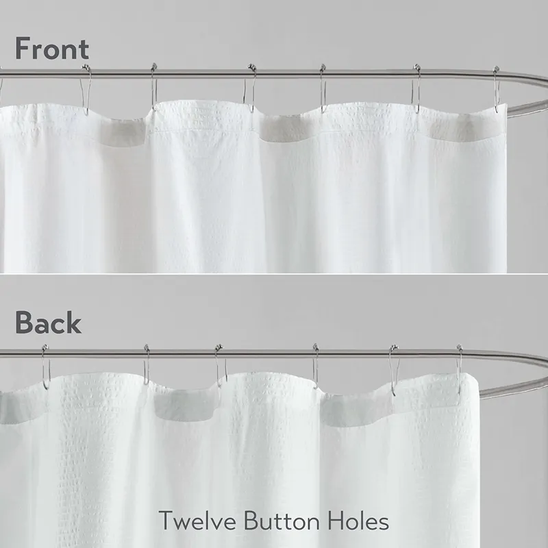 Madison Park Ara Ombre Printed Seersucker Shower Curtain