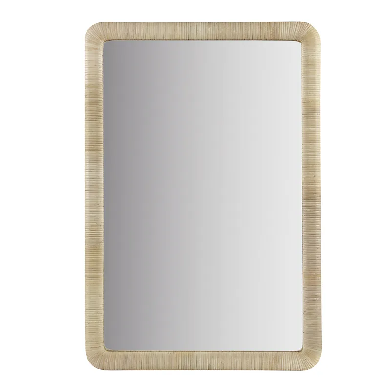 Nova Natural Rattan Rectangle Wall Mirror - Natural