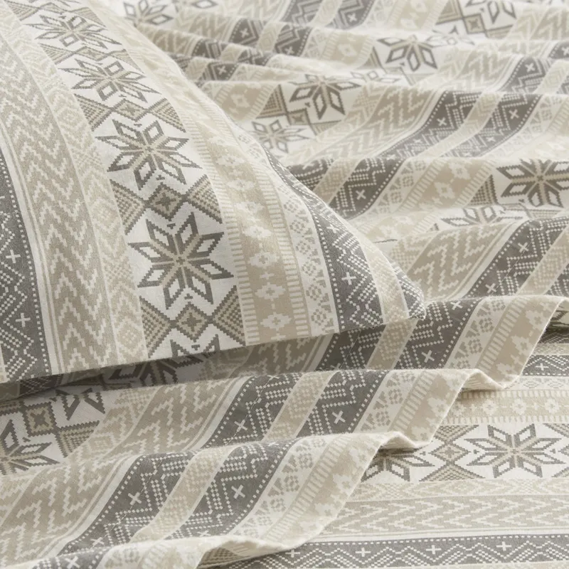 True North by Sleep Philosophy Cozy Cotton Flannel Printed Sheet Set