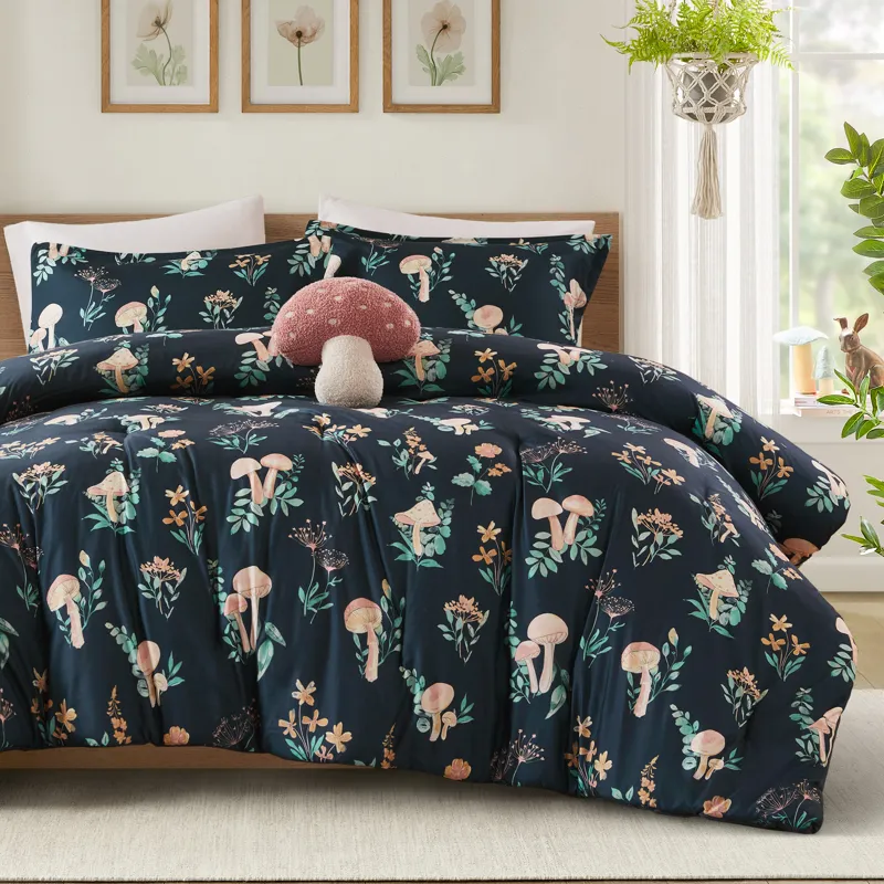 Intelligent Design Gwen Mushroom Garden Comforter Set