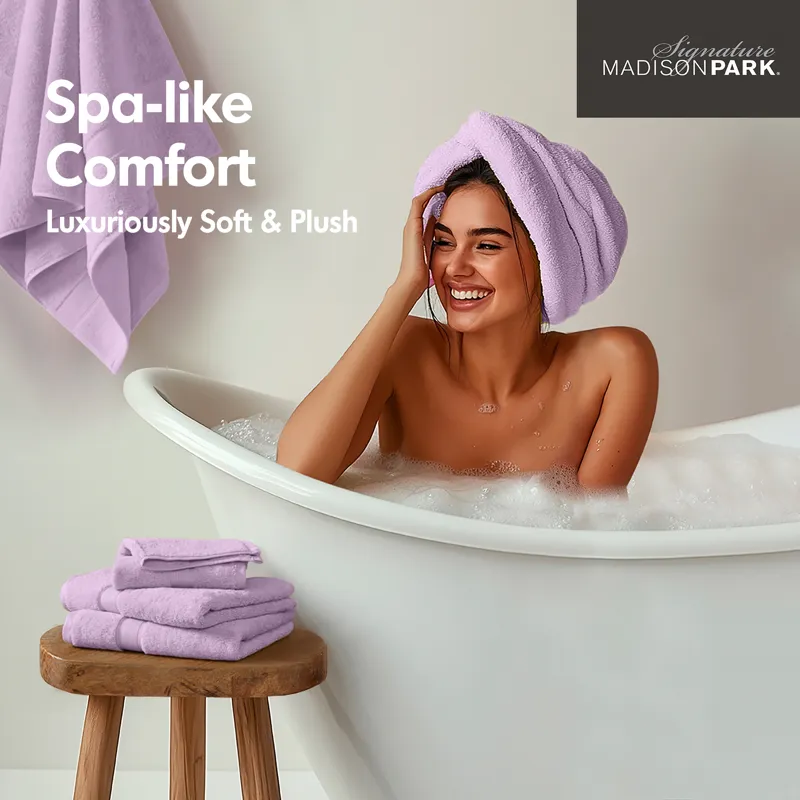 Madison Park Signature 800GSM 100% Cotton 8 Piece Towel Set