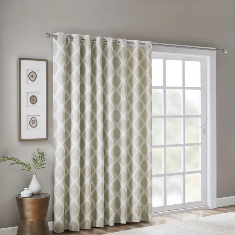SunSmart Blakesly Printed Ikat Blackout Patio Curtain