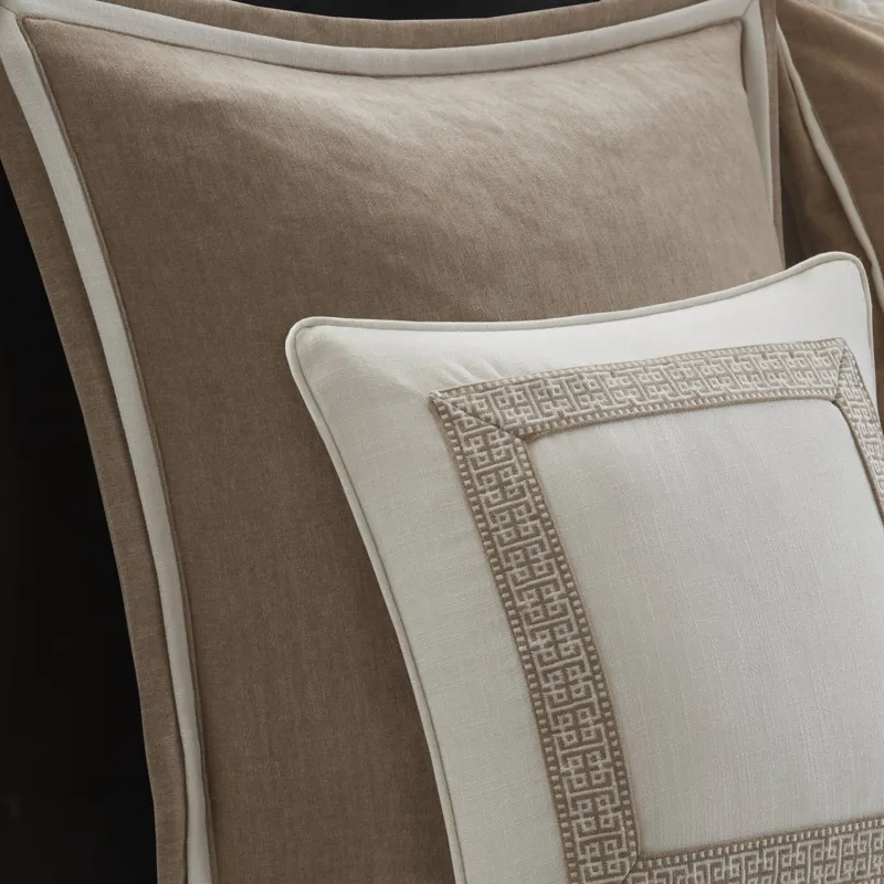 Madison Park Signature Jarvis Embroidery Oversized Duvet Style Comforter Set