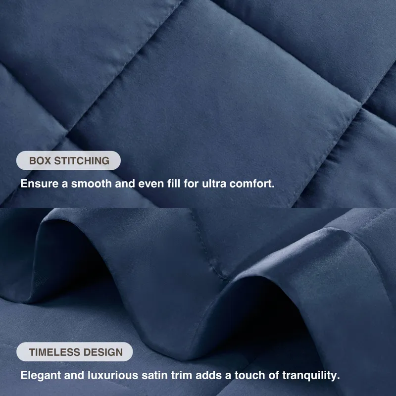 Madison Park Windom Lightweight Down Alternative Blanket with Satin Trim