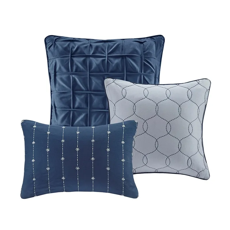 Madison Park Walter 7 Piece Printed Seersucker Comforter Set