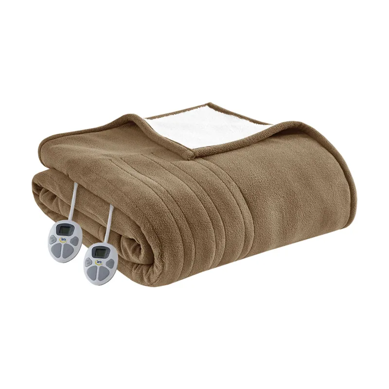 Serta Fleece to Sherpa Heated Blanket