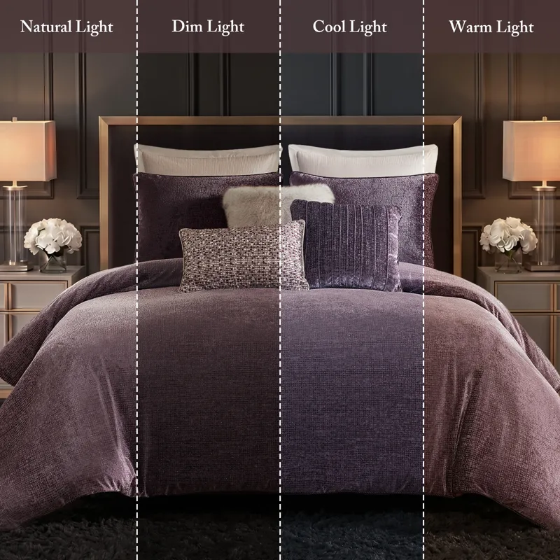Madison Park Signature Sterling Embroidery Oversized Duvet Style Comforter Set