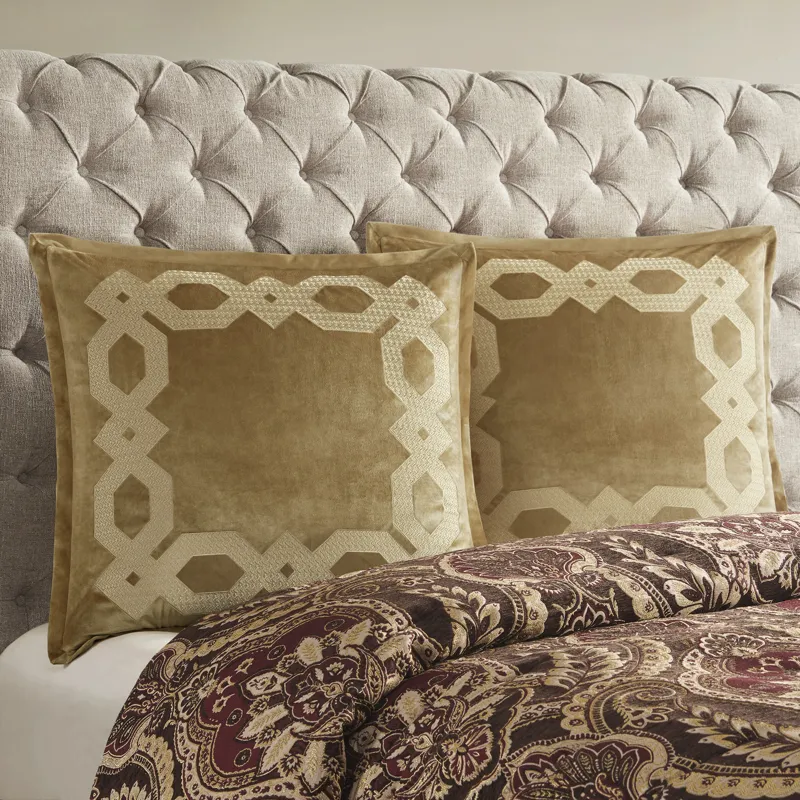 Clermont European Pillow Sham - Gold