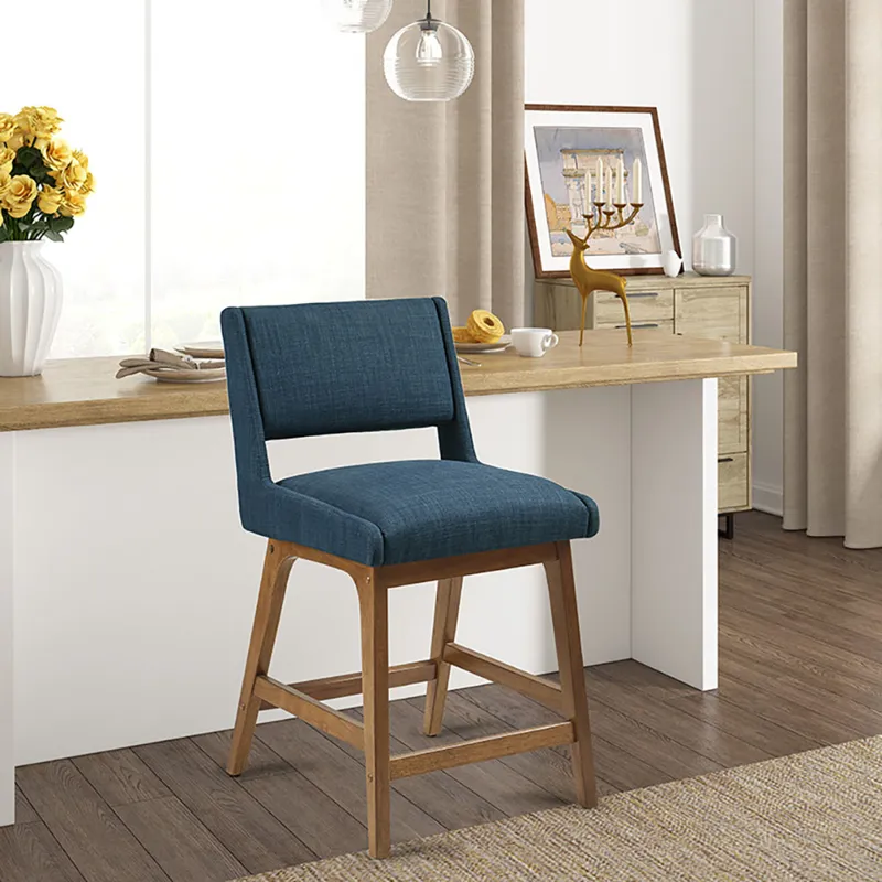 Boomerang Counter Stool - Navy