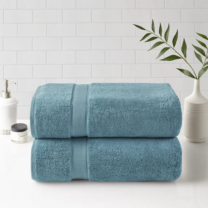 800gsm Ultra-Soft 100% Cotton Absorbent Towel Set - Aqua