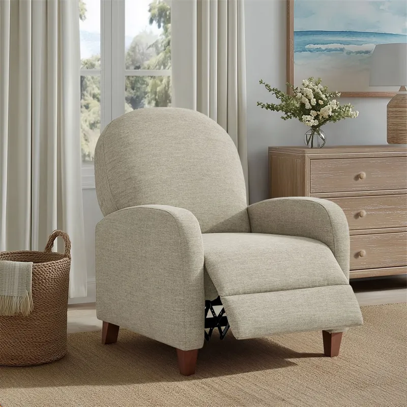 Martha Stewart Raylin Upholstered Push Back Recliner