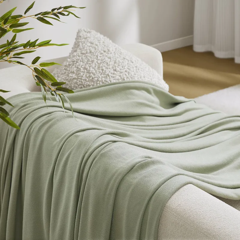 Bamboo Cotton Full/Queen Rayon from Bamboo Cotton Blanket - Sage Green