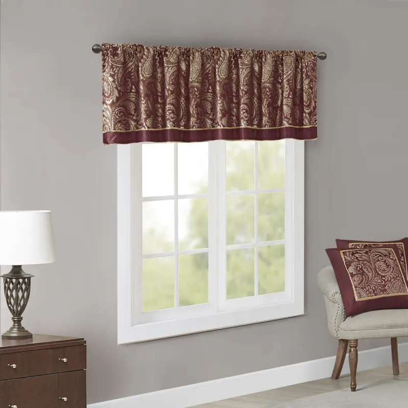 Madison Park Aubrey Jacquard Window Valance