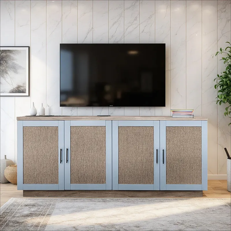 Mattie Accent Cabinet - Wheat/Grey